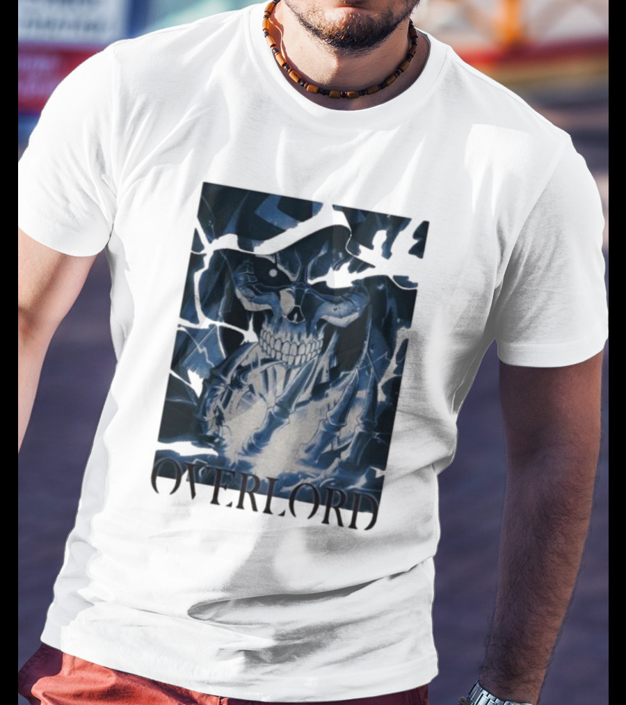 Overlord Ainz Ooal Gown Skeleton King Lightning Aura T-Shirt