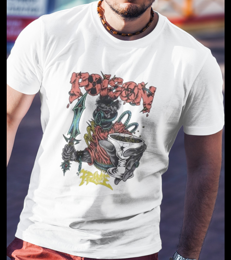 Poison Forever Prime Skeleton With Toxic Chalice And Dagger T-Shirt
