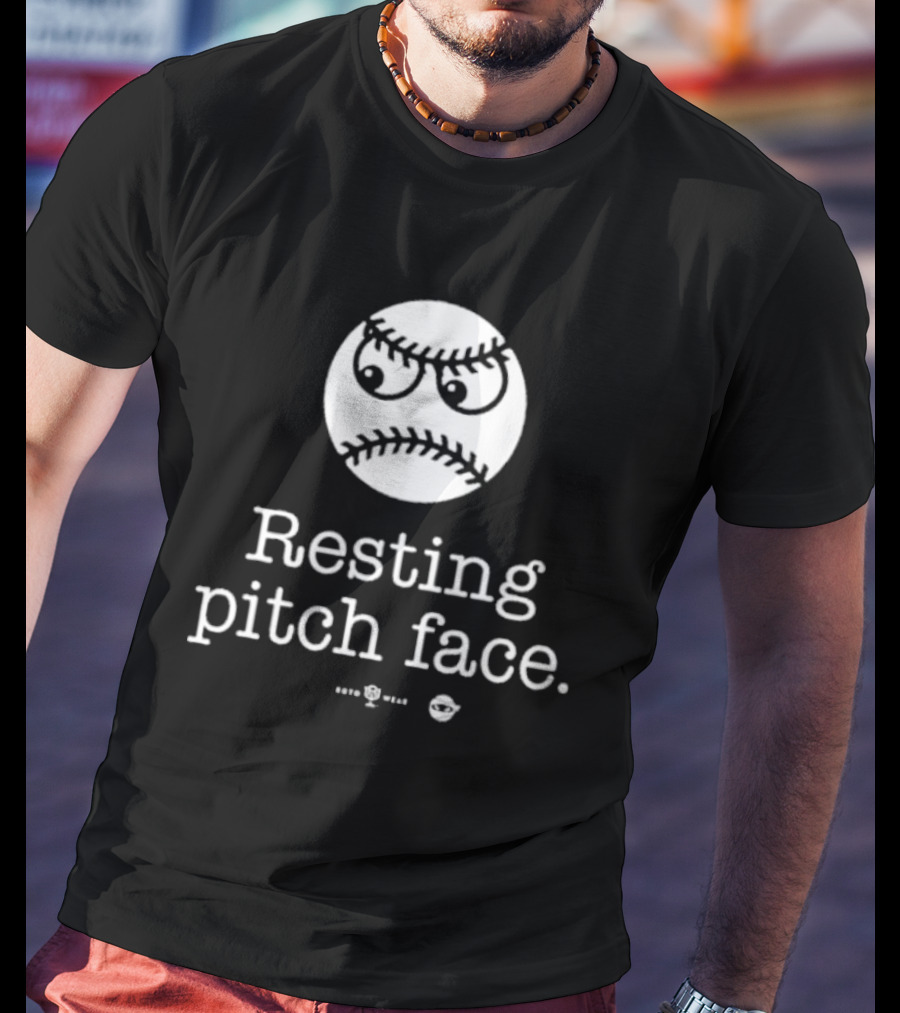 Resting Pitch Face Baseball Emoji Rotowear T-Shirt