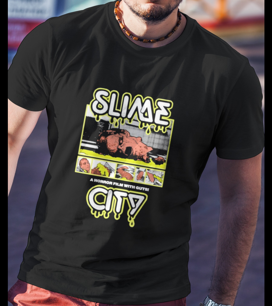 Slime City A Horror Film With Guts Graphic Novel Style Horror T-Shirt
