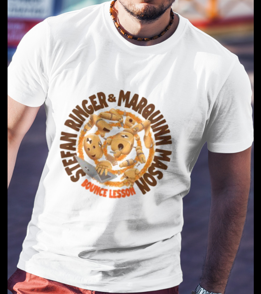 Stefan Ringer And Marquinn Mason Bounce Lesson Puppet Laptop Spiral T-Shirt