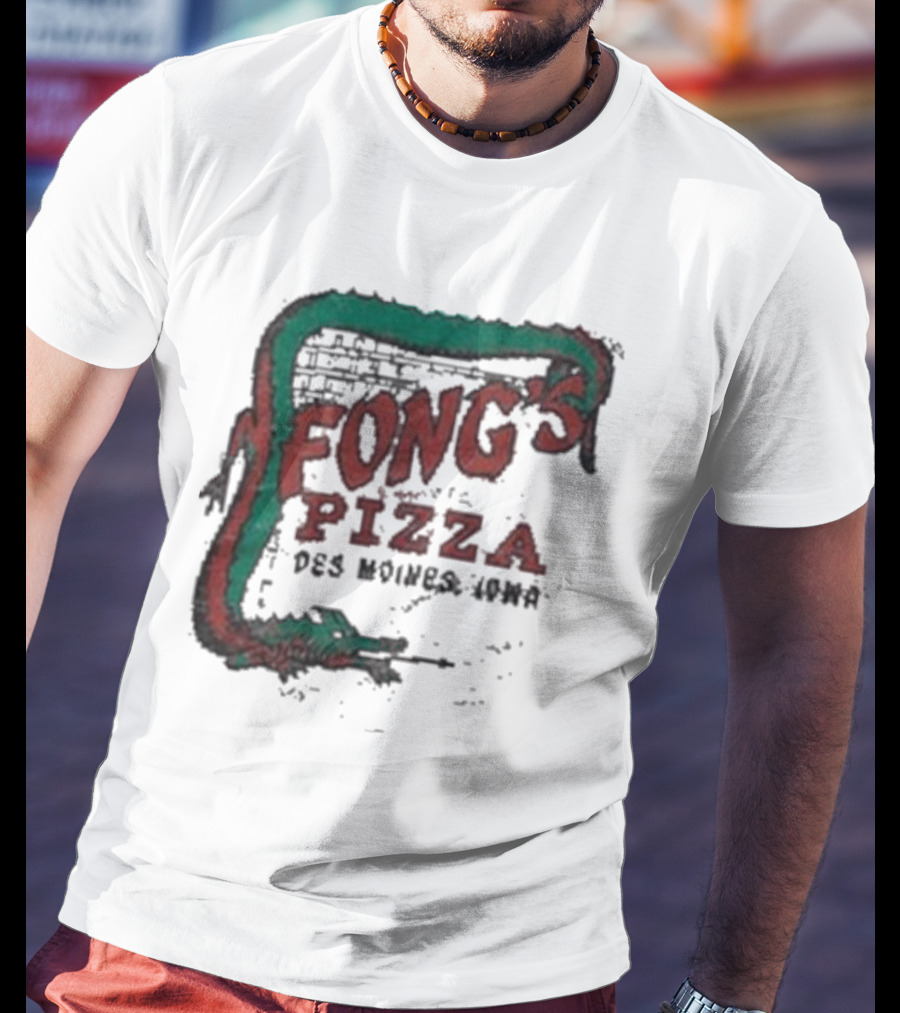 Fong's Pizza Des Moines Iowa Retro T-Shirt