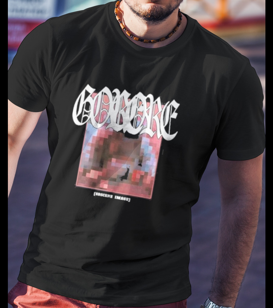 Gorore Obscene Image Pixelated T-Shirt