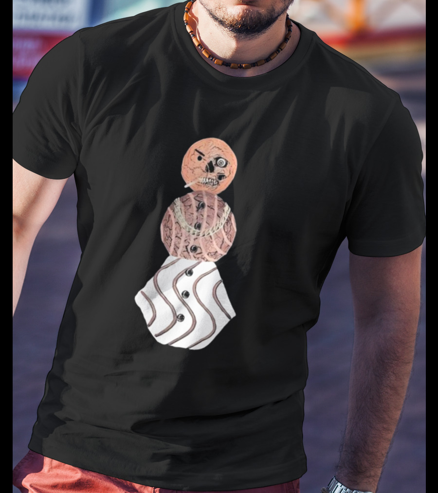 Halloween Snackman Cookie Skeleton Costume T-Shirt