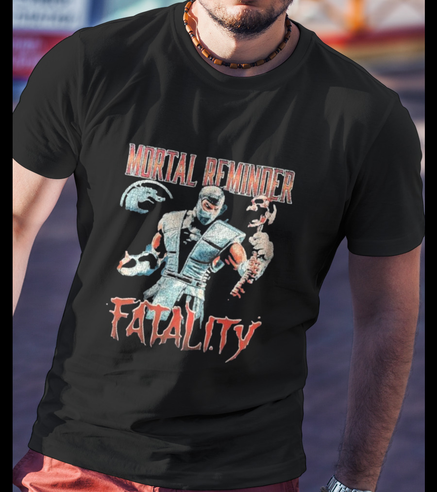 Mortal Reminder Fatality Ninja Skeleton Warrior T-Shirt
