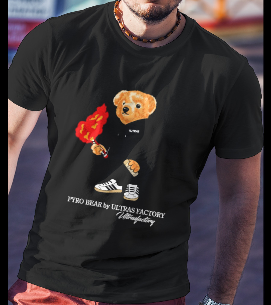 PYRO BEAR Ultras Factory Ultrasfactory Shoes Flame T-Shirt