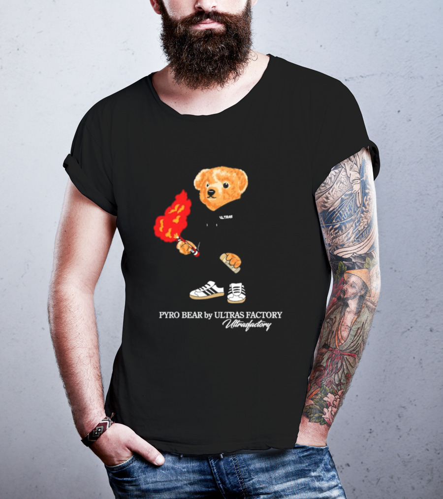 PYRO BEAR Ultras Factory Ultrasfactory Shoes Flame T-Shirt