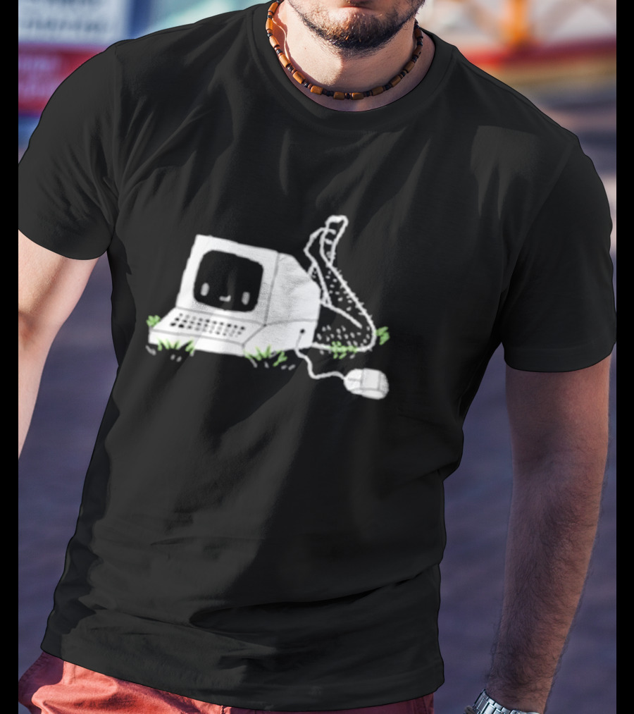 Smosh Chronically Offline Retro Computer Personification T-Shirt