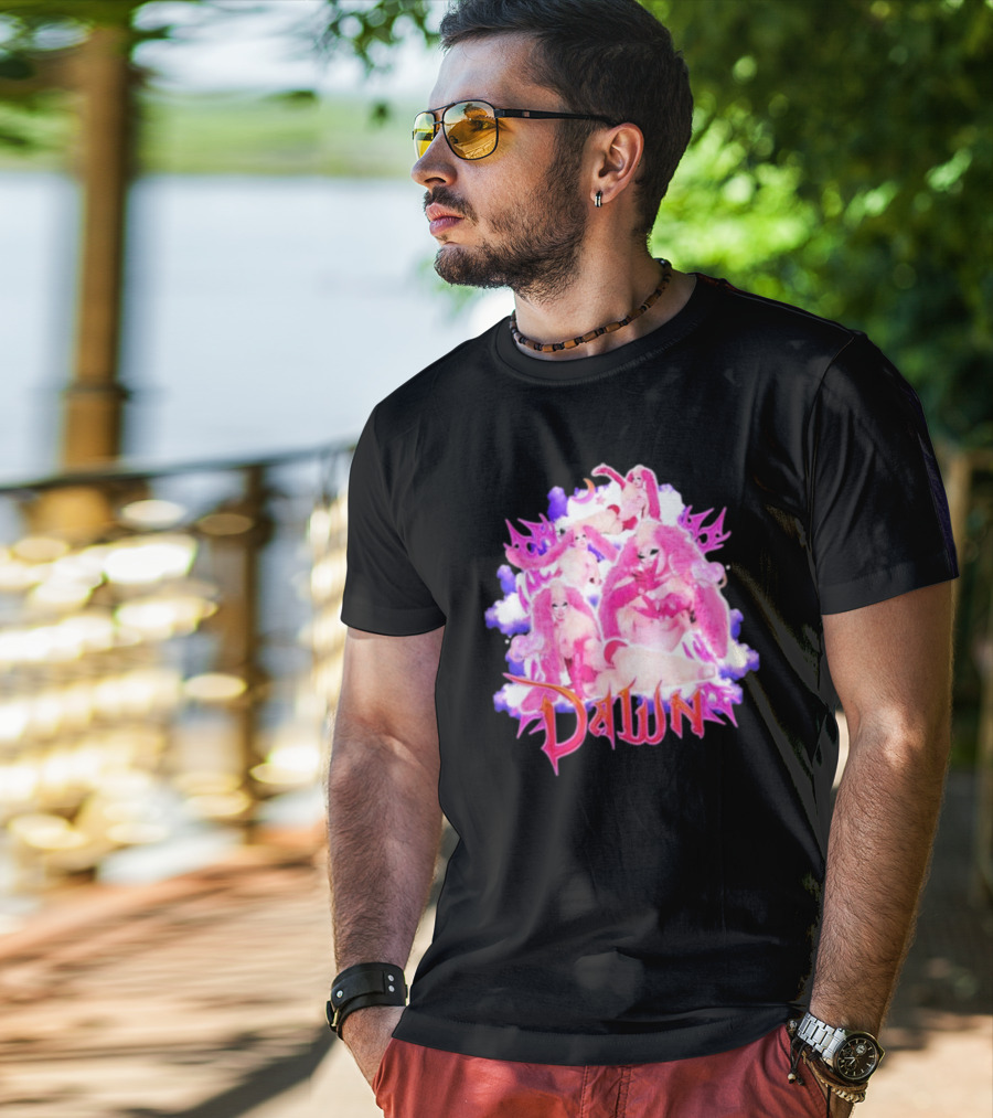 Dawnverse Dragcon Pink Fantasy T-Shirt