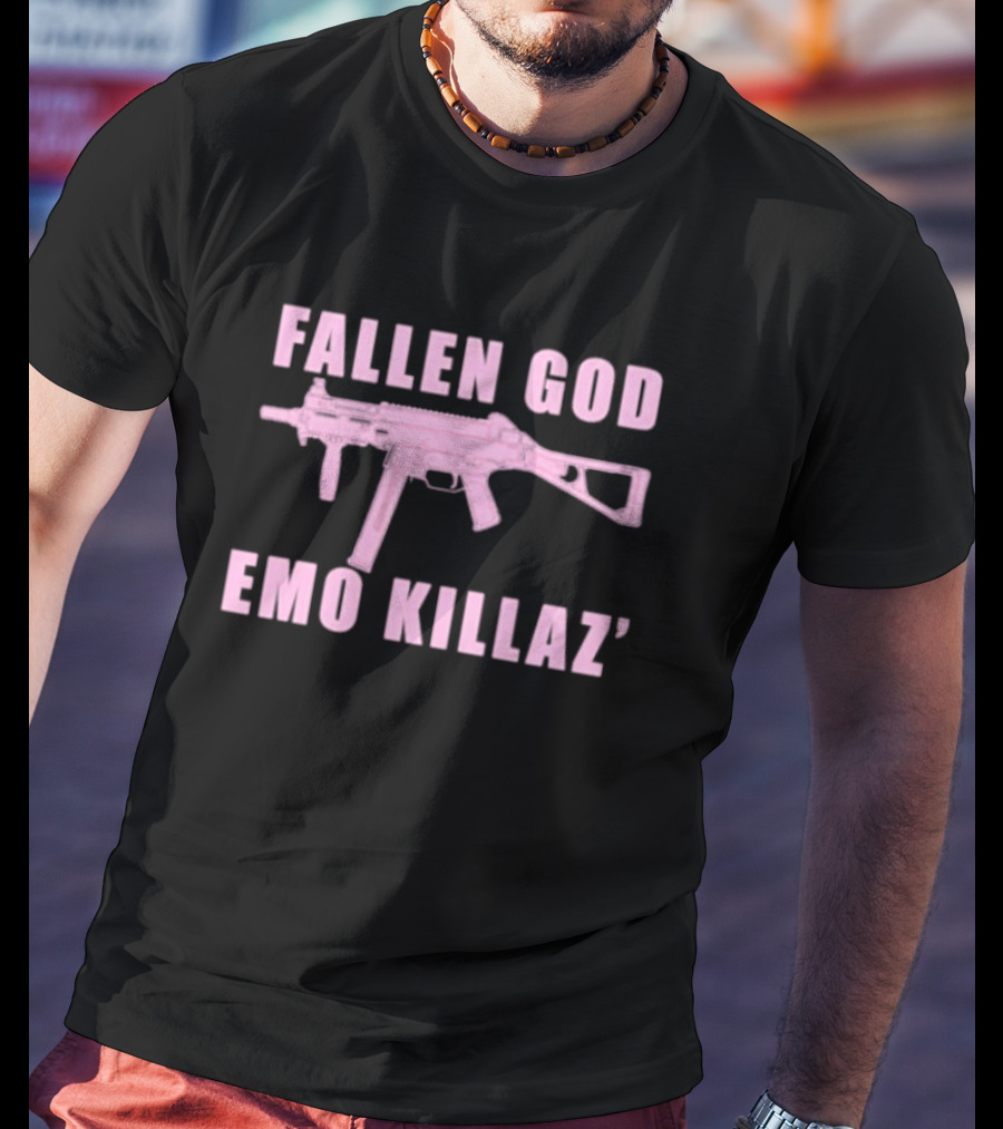 Fallen God Emo Killaz Pink Gun T-Shirt