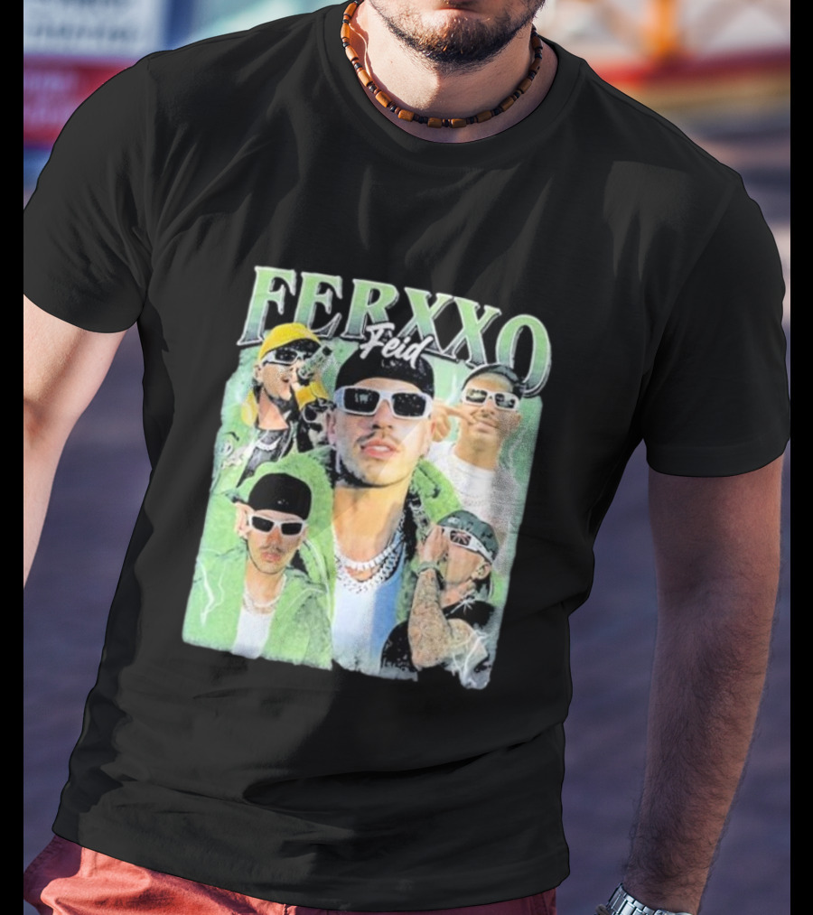 FERXXO Feid Green Style Collage T-Shirt