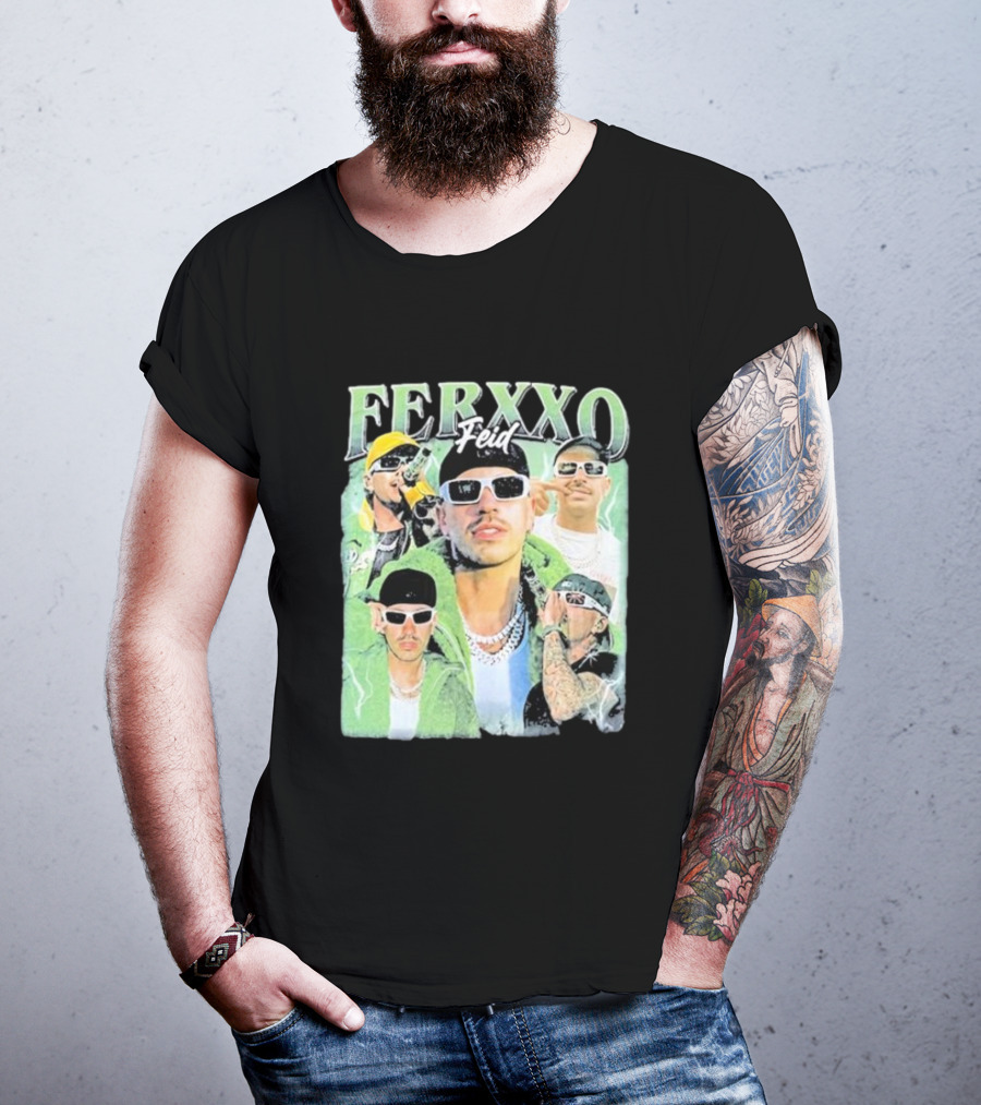 FERXXO Feid Green Style Collage T-Shirt