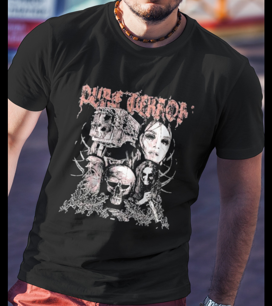 GRDT Pure Terror Horror Skull And Faces T-Shirt
