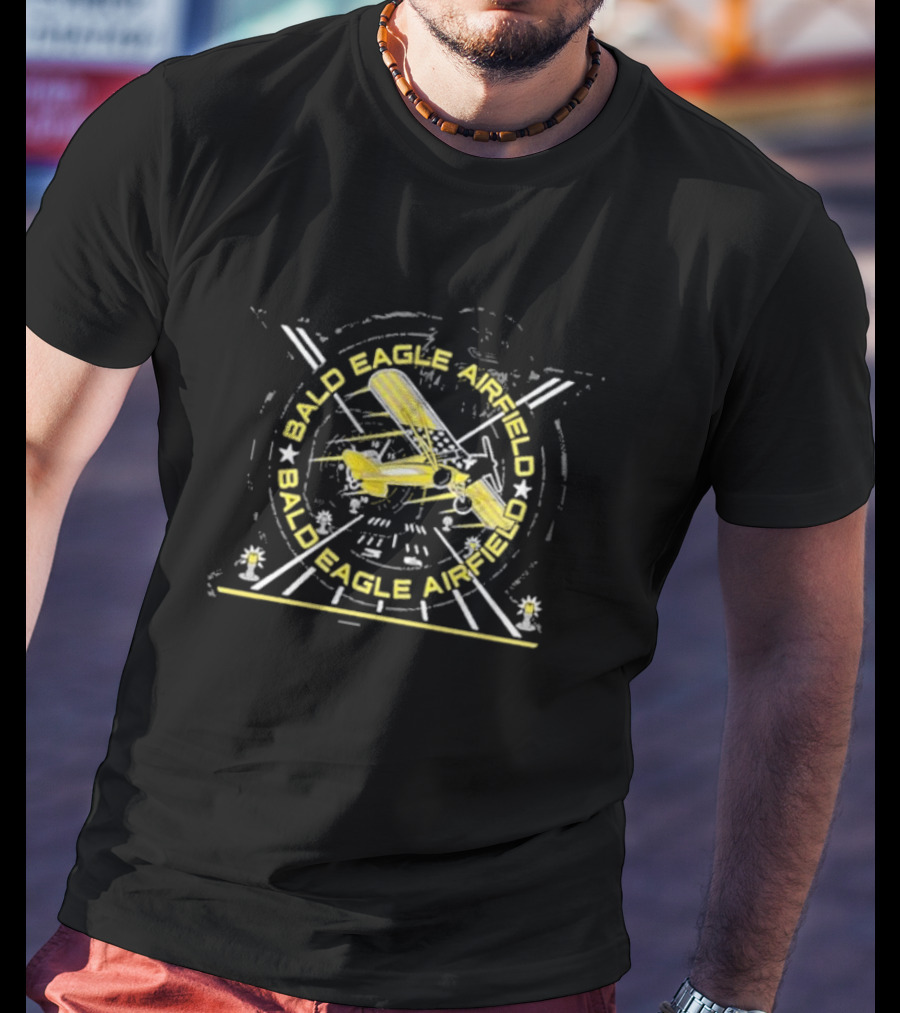 Bald Eagle Airfield Cleetus McFarland Airplane T-Shirt