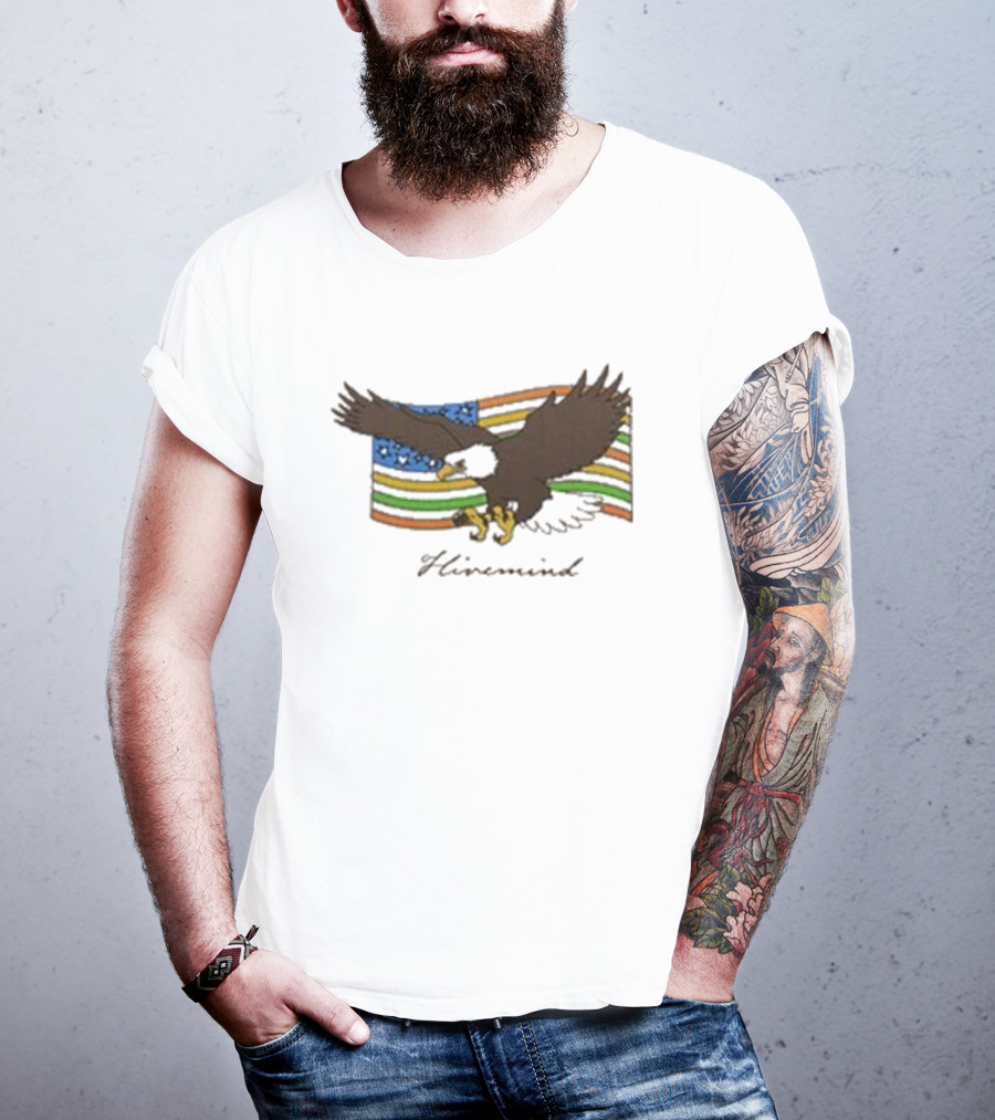 Copes Hivemind Flag Eagle On Colorful T-Shirt