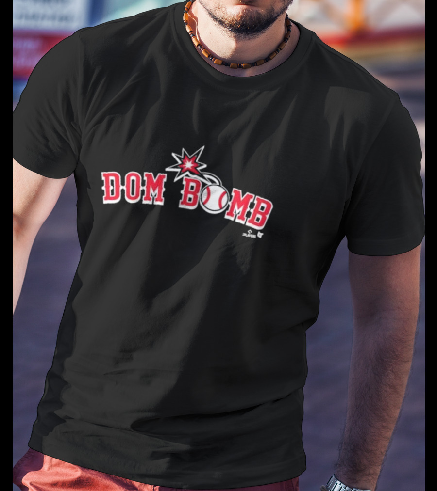 Dom Bomb Baseball Icon With Explosive Star T-Shirt