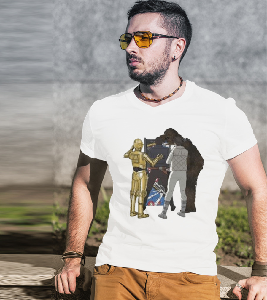 Asteroids Video Game Star Wars Characters T-Shirt