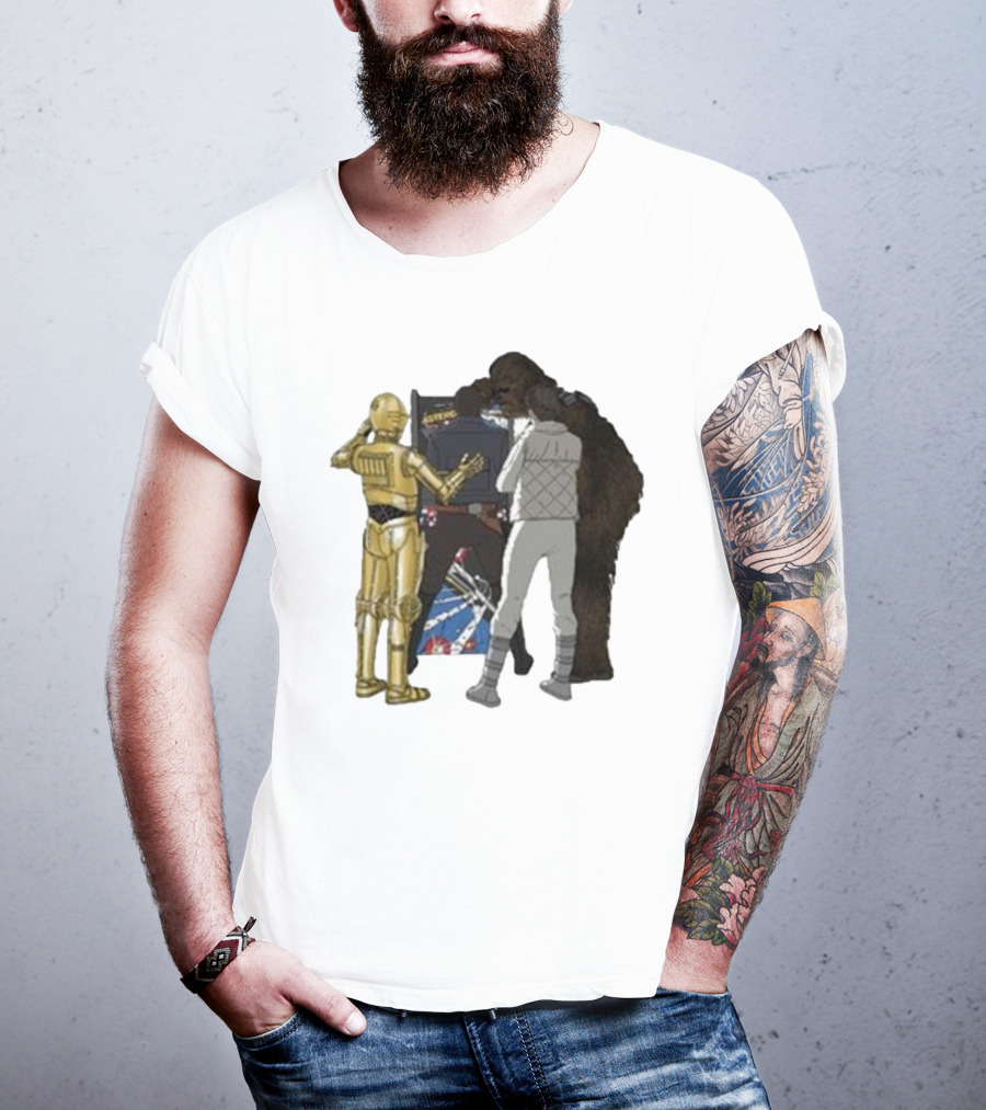 Asteroids Video Game Star Wars Characters T-Shirt