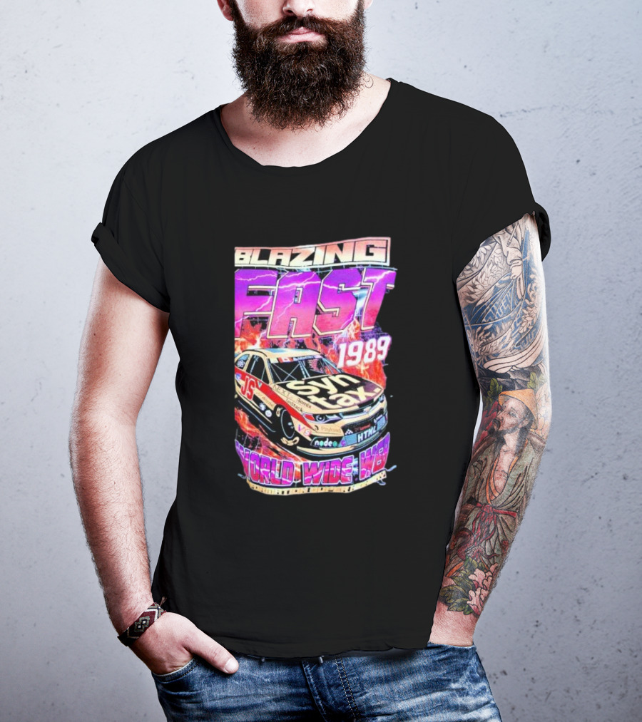 Blazing Fast 1989 Syntax Racing World Wide Web HTML Car T-Shirt
