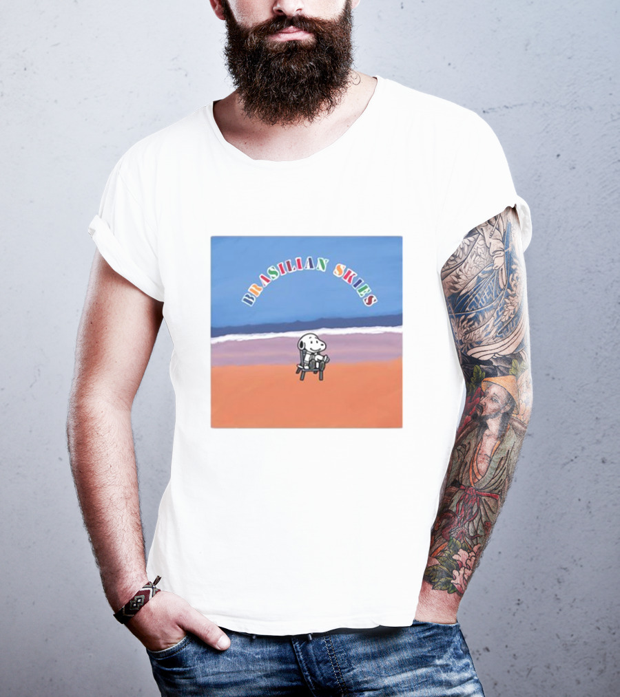 Brasilian Skies Snoopy Beach Scene T-Shirt