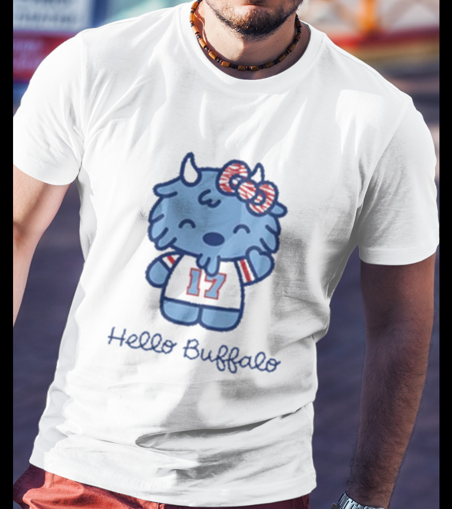 Hello Buffalo 17 Mascot Buffalo Bills T-Shirt