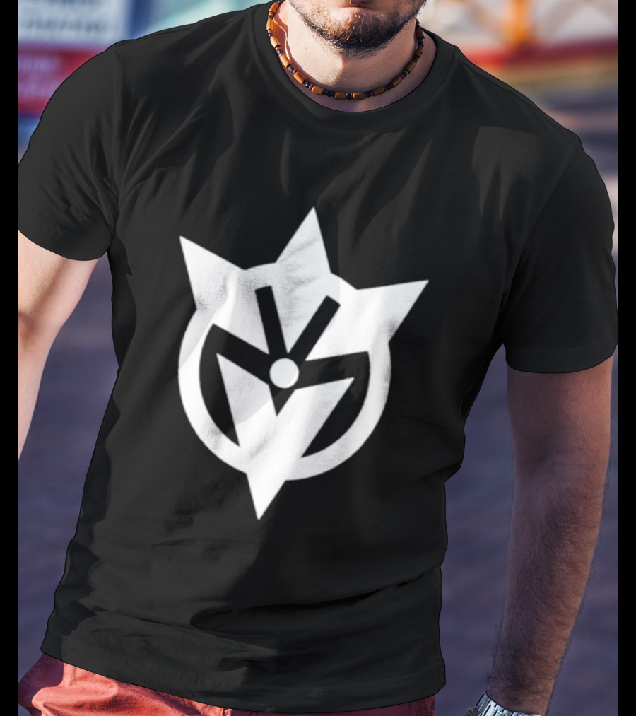 Cavemanon DamienS Logo White Star T-Shirt