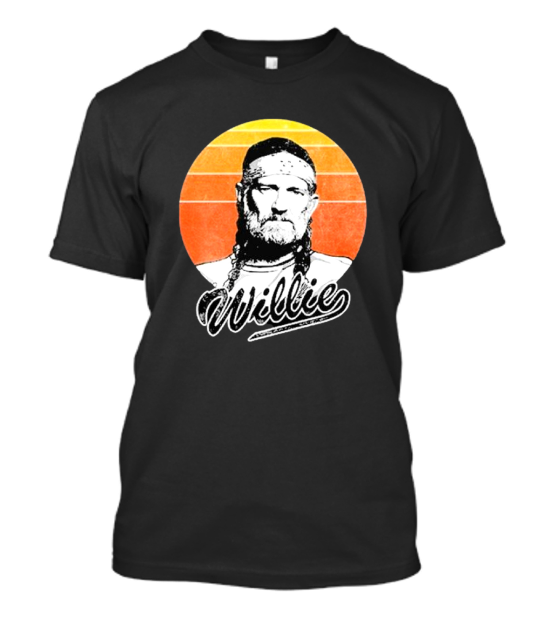 Willie Nelson Vintage Sunset Circle T-Shirt