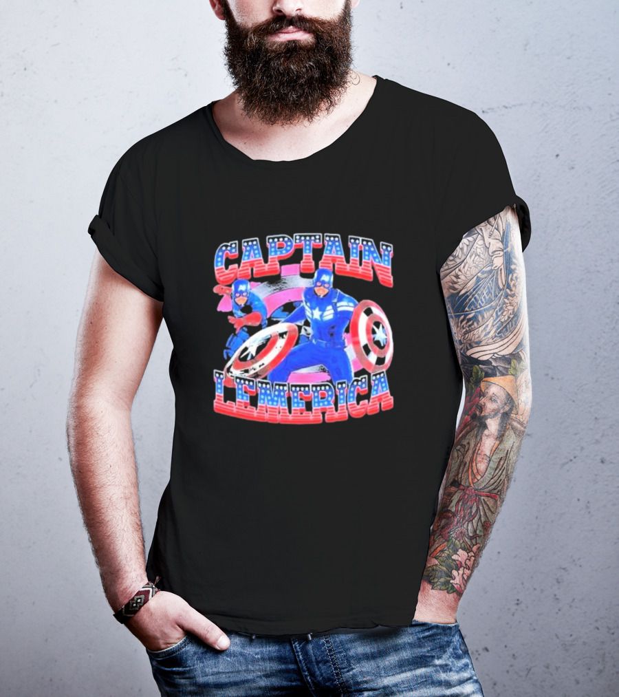 Captain Lemerica Lebron James Captain America T-Shirt