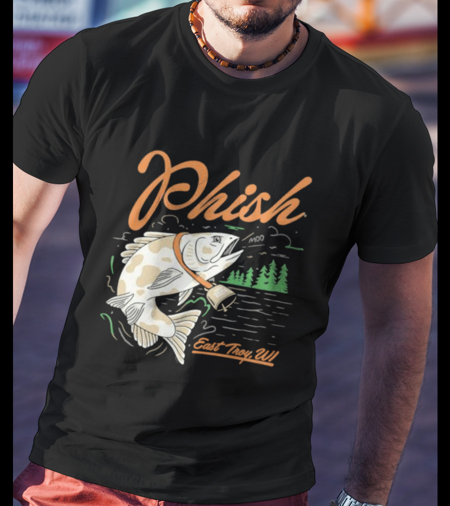 Phish East Troy WI Moo Fish July T-Shirt