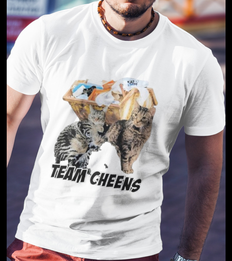 Kat Timpf Team Cheens Dumpster Cats T-Shirt