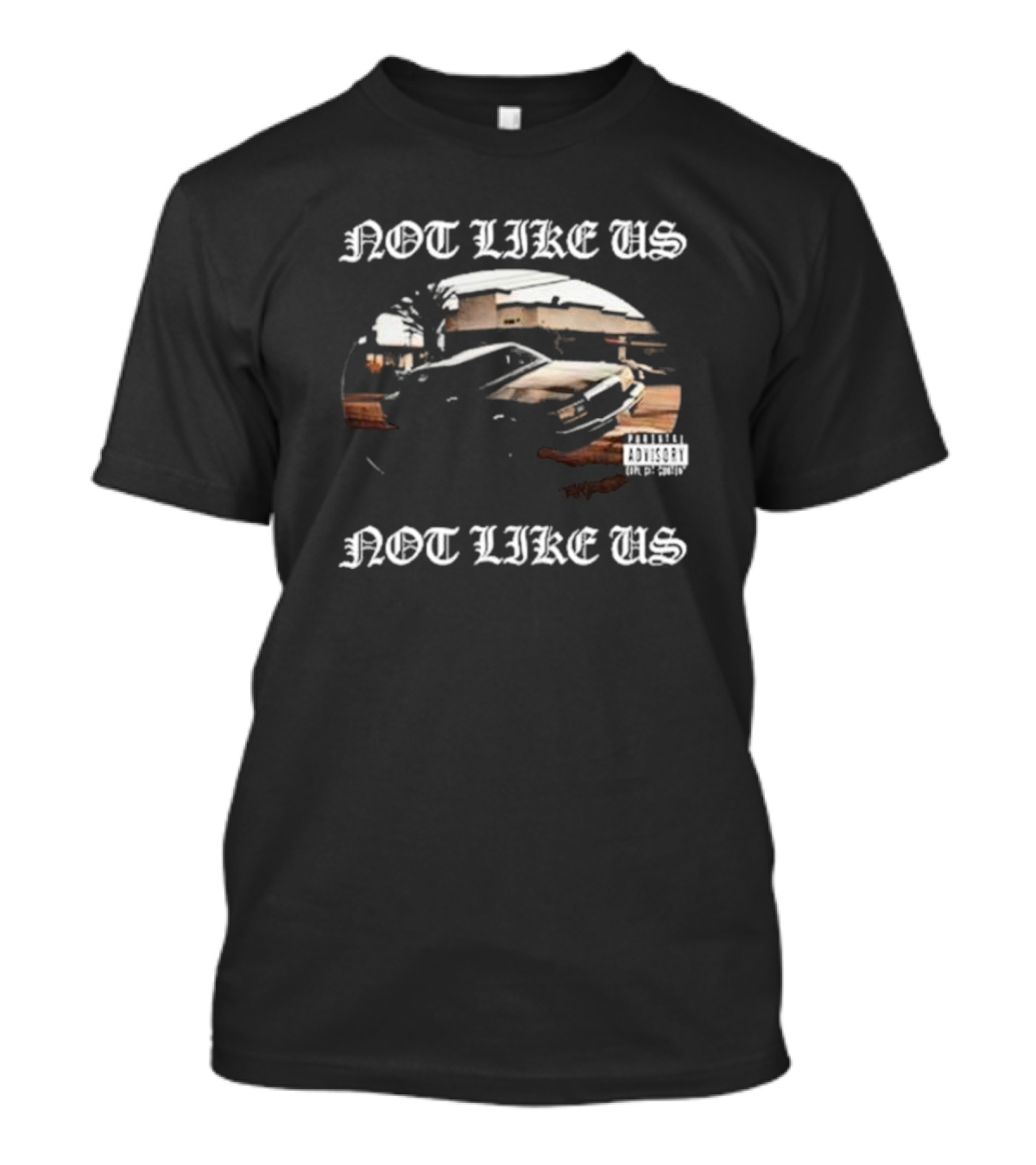 Not Like Us Kendrick Lamar Car Graphic Scene T-Shirt