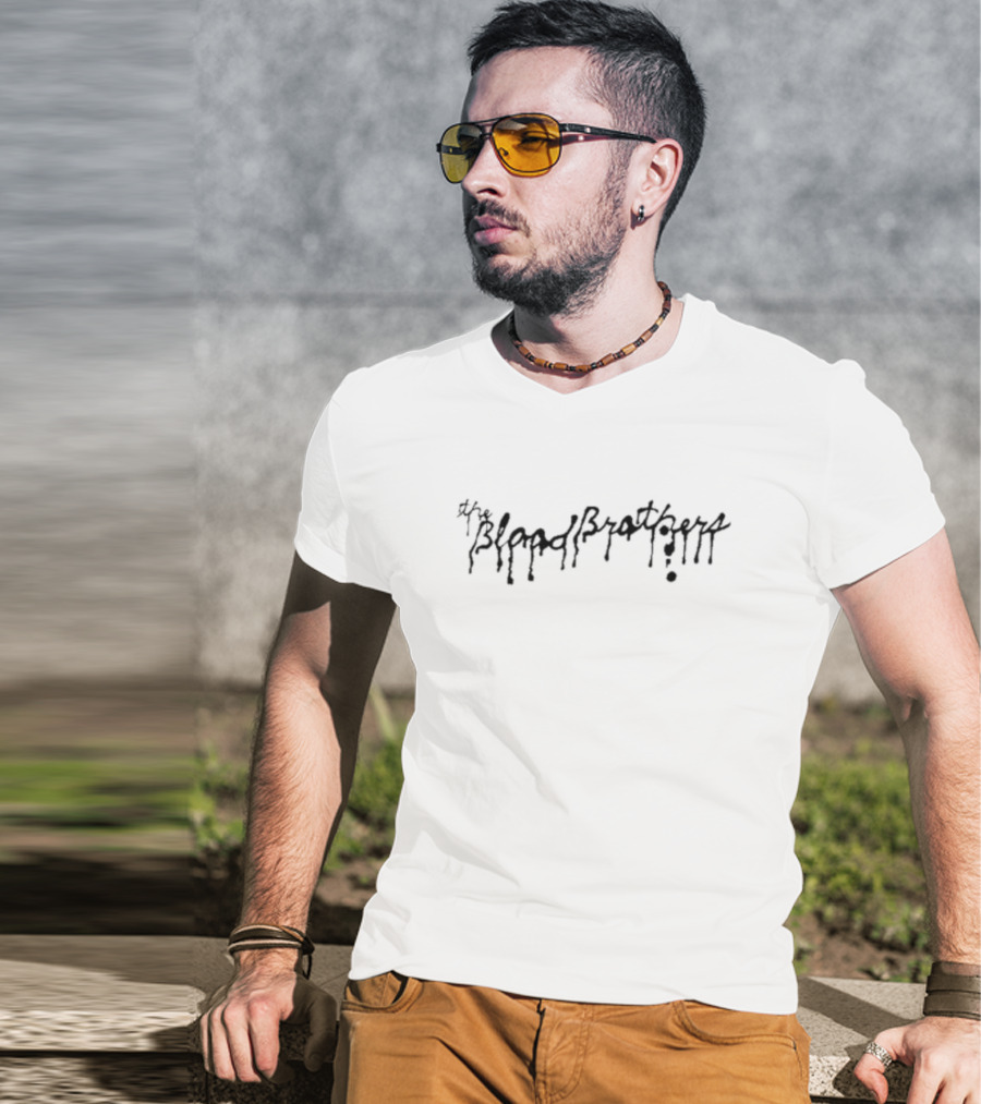 The Blood Brothers Dripping Text T-Shirt