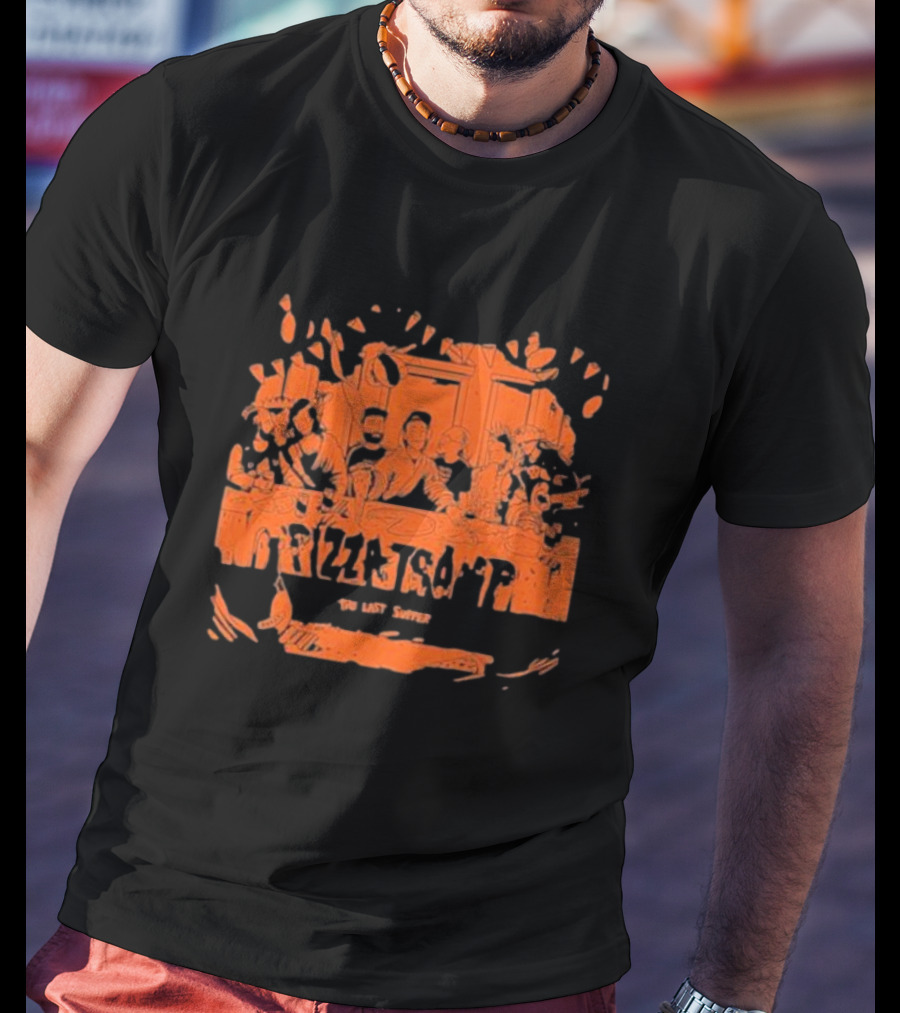 Pizzatramp The Last Supper Band Members At Table T-Shirt