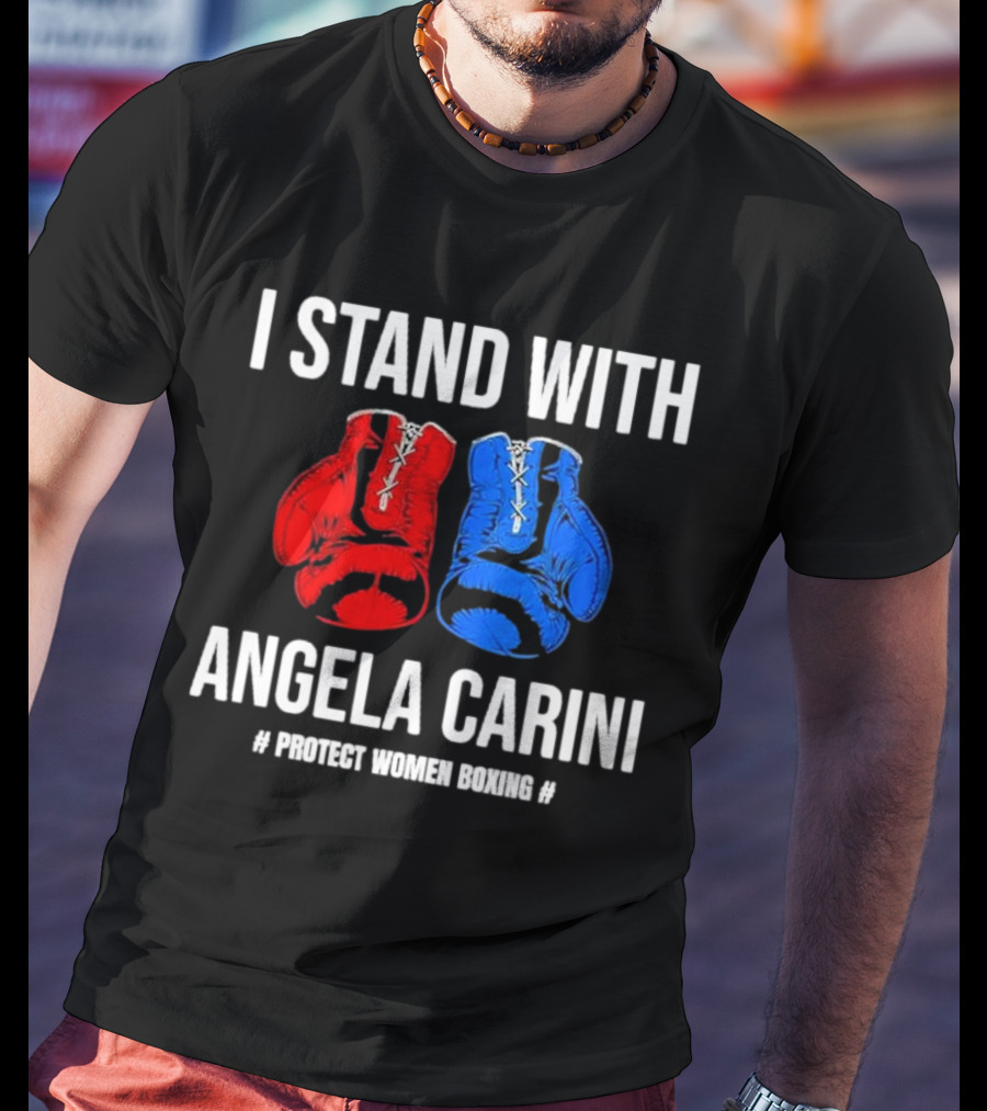 I Stand With Angela Carini Protect Women Boxing T-Shirt