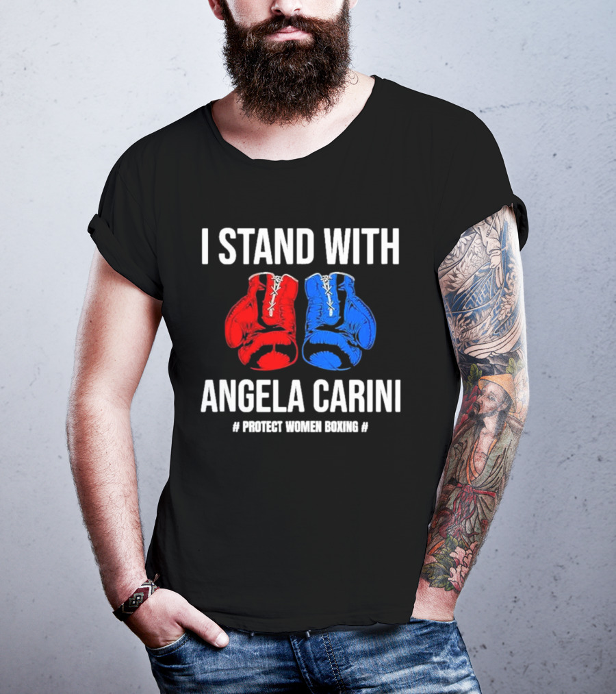 I Stand With Angela Carini Protect Women Boxing T-Shirt