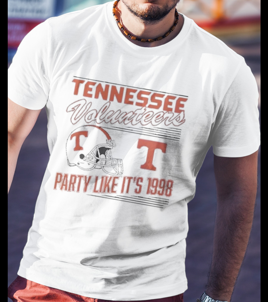 Tennessee Volunteers Football Helmet Party Like It's 1998 T-Shirt