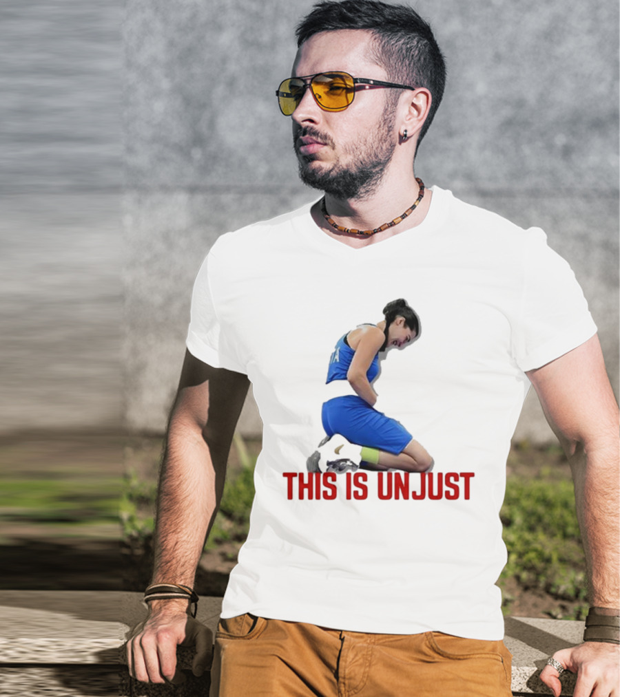 Kellie-Jay Keen Angela Carini This Is Unjust Athlete Kneeling T-Shirt