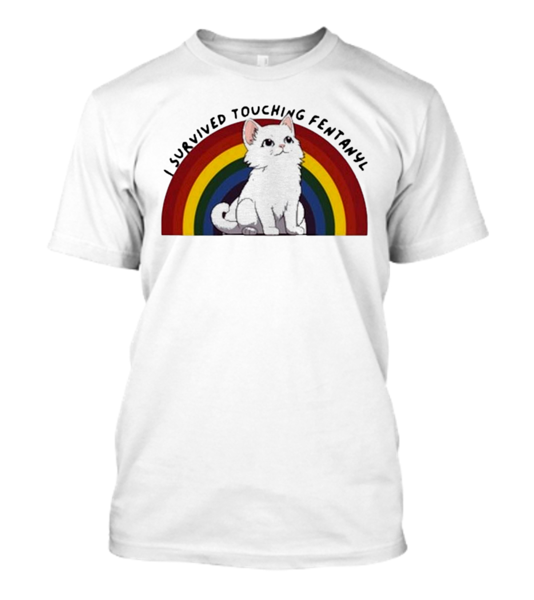 Naomi I Survived Touching Fentanyl Cat T-Shirt