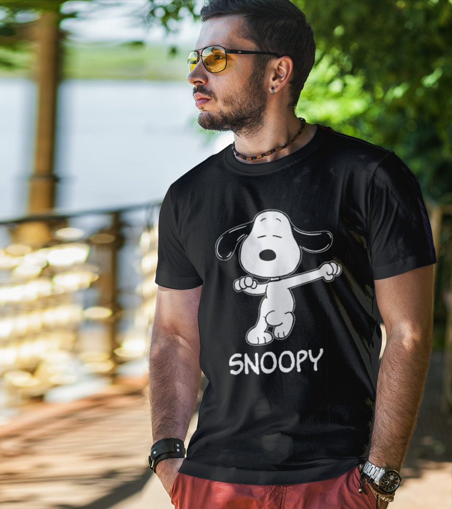 Snoopy Dance Style Peanuts Comic Character T-Shirt