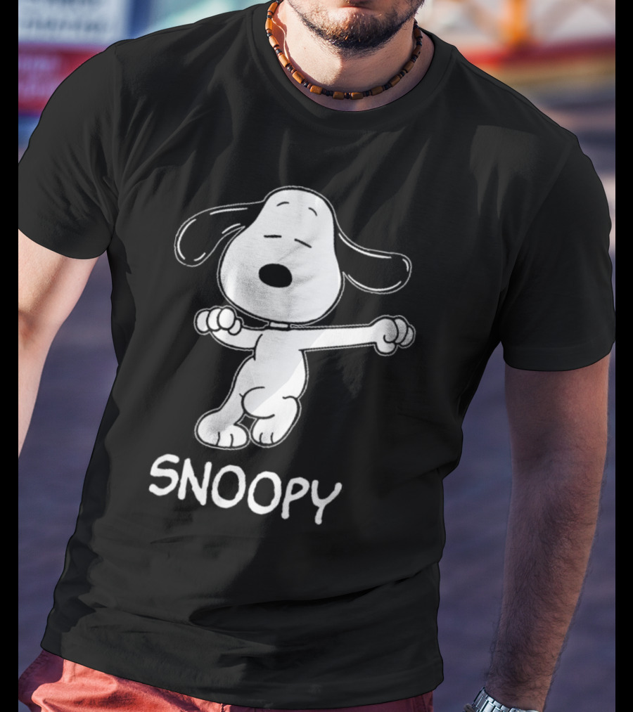 Snoopy Dance Style Peanuts Comic Character T-Shirt