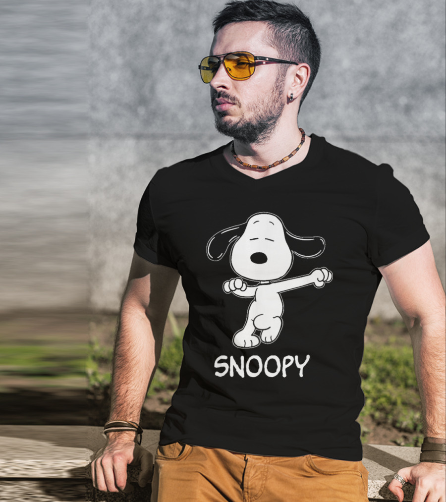 Snoopy Dance Style Peanuts Comic Character T-Shirt