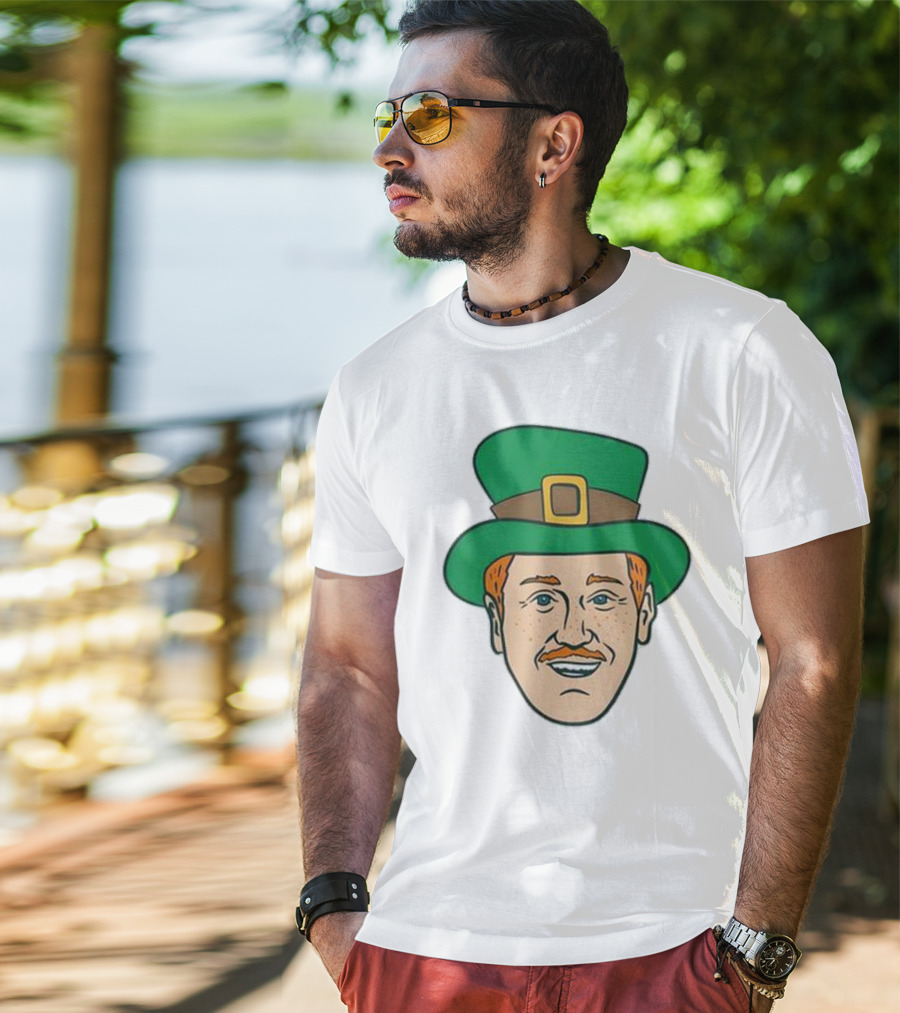 St. Mooktrick’s Day Happy Leprechaun Face With Green Hat T-Shirt