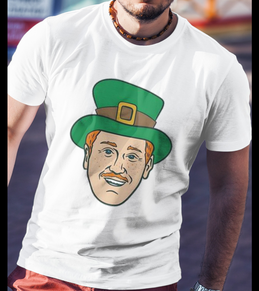 St. Mooktrick’s Day Happy Leprechaun Face With Green Hat T-Shirt