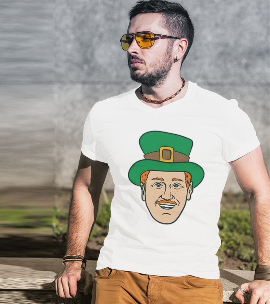 St. Mooktrick’s Day Happy Leprechaun Face With Green Hat T-Shirt