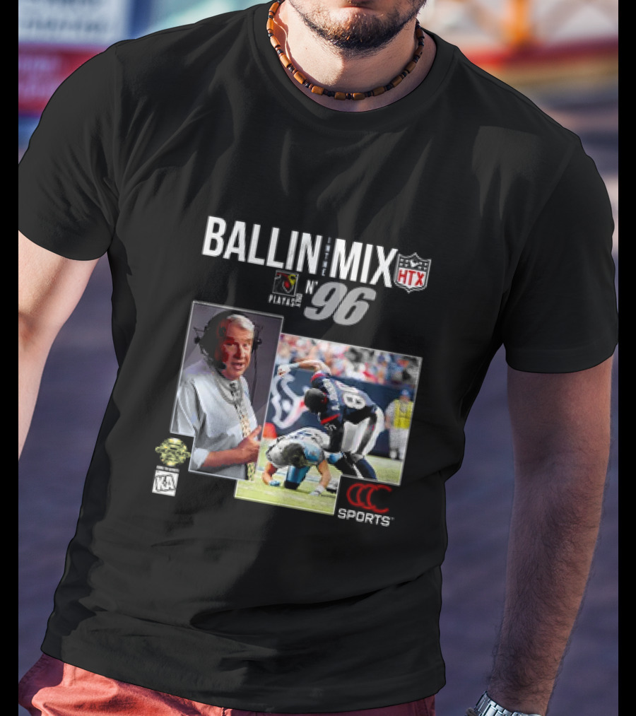 Ballin In The Mix HTX Playas N° 96 Sports T-Shirt