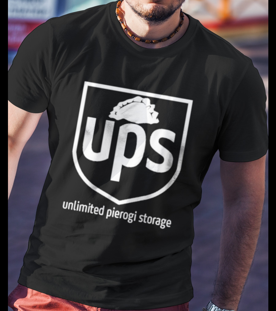 UPS Unlimited Pierogi Storage Logo Parody Joseph S. Pete T-Shirt