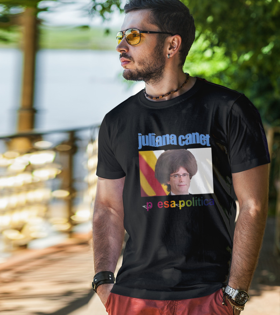 Juliana Canet Pesa Política Catalonian Flag Hair Photo T-Shirt