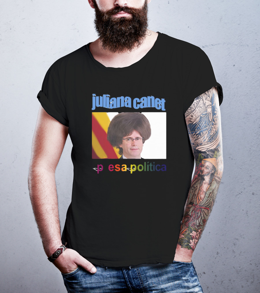 Juliana Canet Pesa Política Catalonian Flag Hair Photo T-Shirt