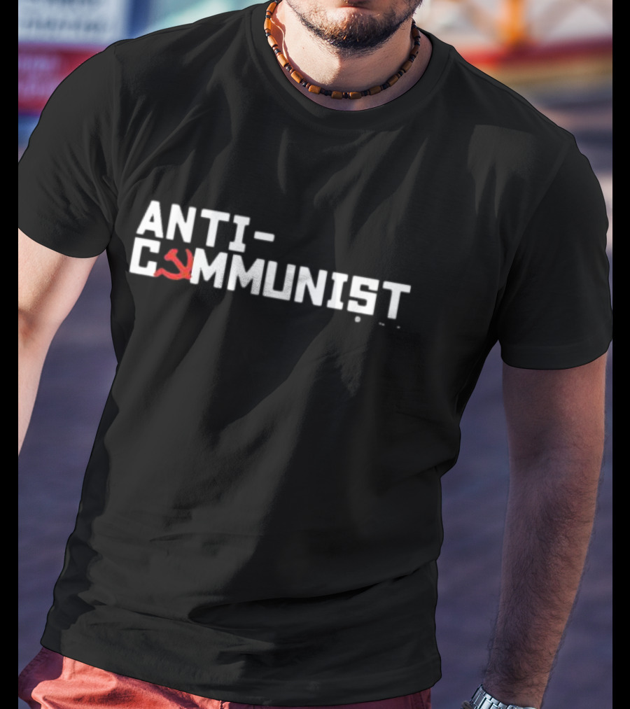 Zachary Tisdale Anti-Communist With Hammer And Sickle T-Shirt