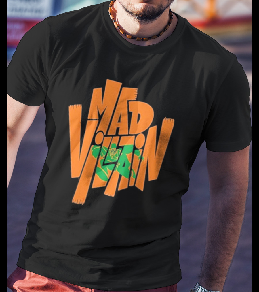 Mf Doom All Caps Madvillain Green Mask Mad Dash Villain T-Shirt